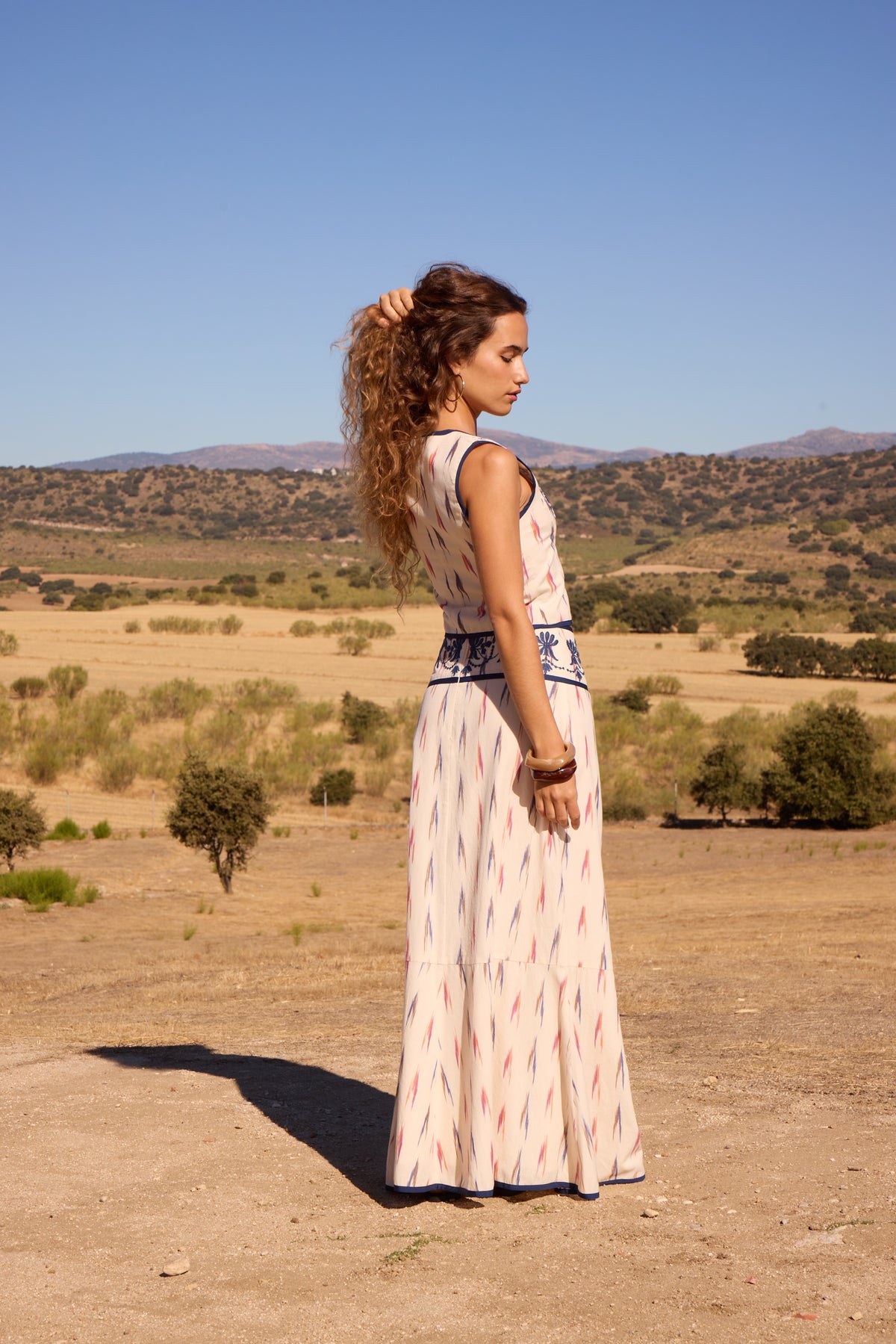 SOSPIRI IKAT - Conjunto print detalle bordado