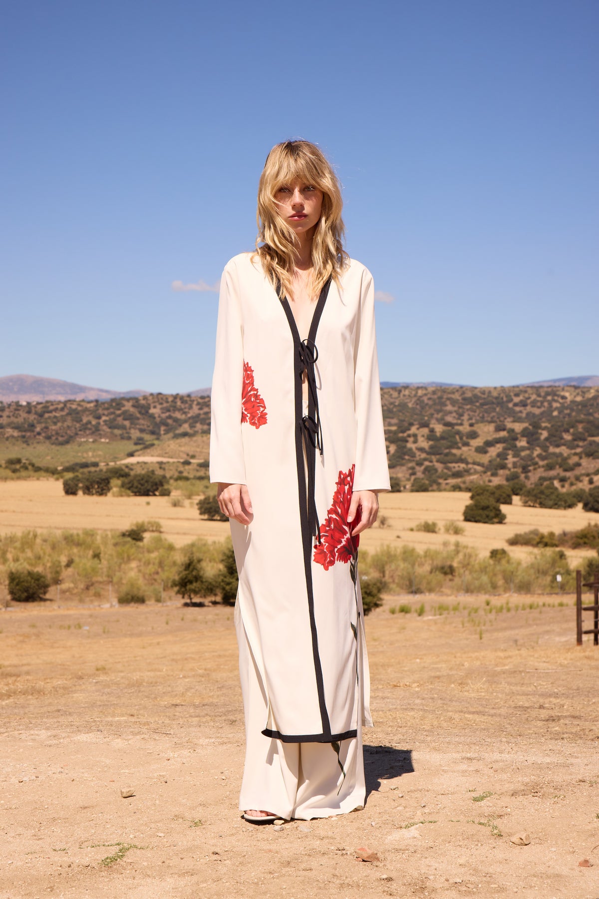 SOGNO KAFTAN - Kaftan print clavel posicional