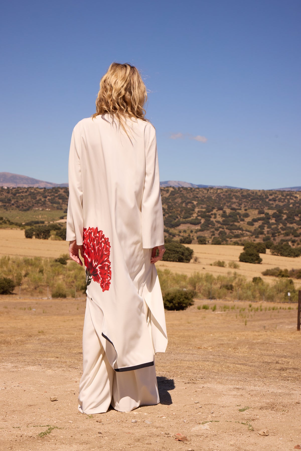 SOGNO KAFTAN - Kaftan print clavel posicional
