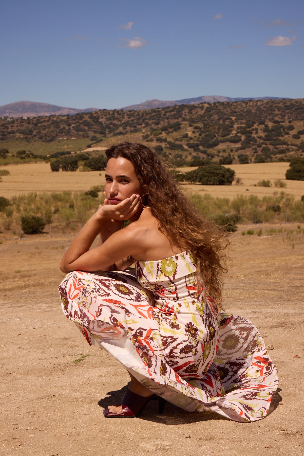CALYPSO PRINT - Conjunto ikat godets