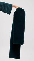 CROWD GREEN - Estola faux fur verde