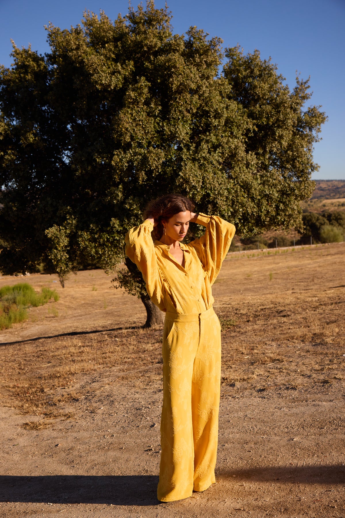 VITA YELLOW SHIRT - Camisa jacquard amarillo