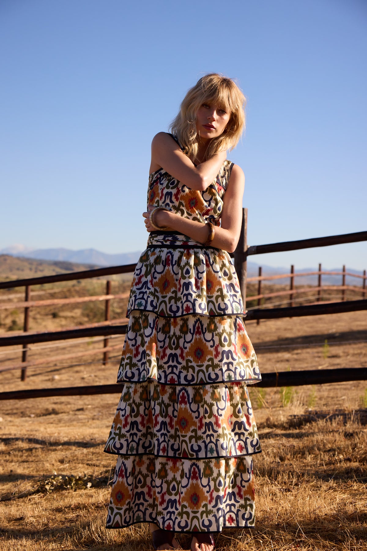 BRIO FOLK - Conjunto print multicolor