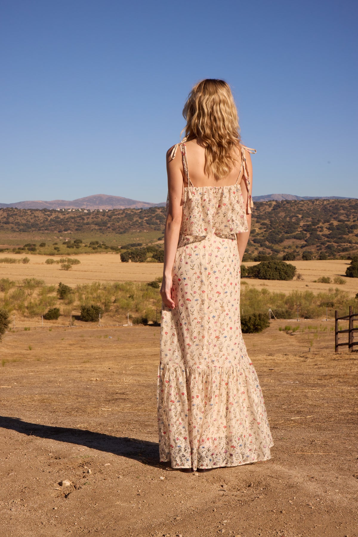 FELICITA BLOOM - Vestido boho encaje estampado mini flores