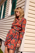 AMORE SKIRT - Falda print rosas