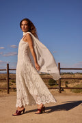 CAPE WHITE - Capa fular color crudo