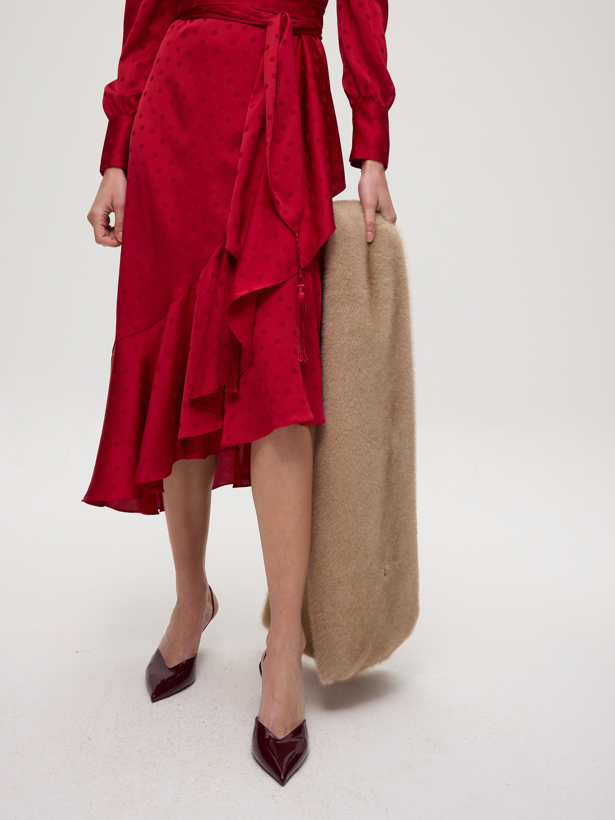 CROWD BEIGE - Estola faux fur beige