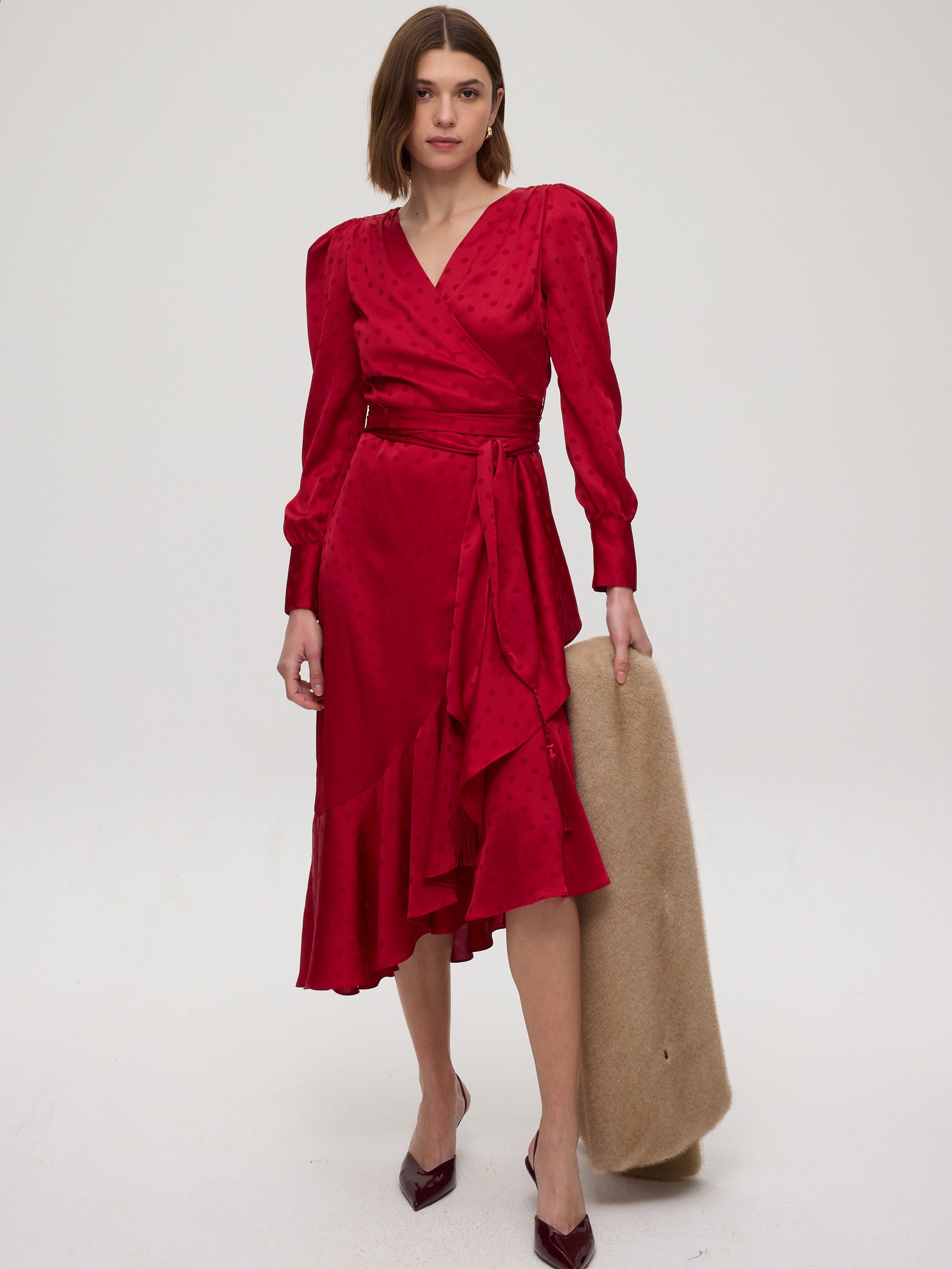 CROWD BEIGE - Estola faux fur beige