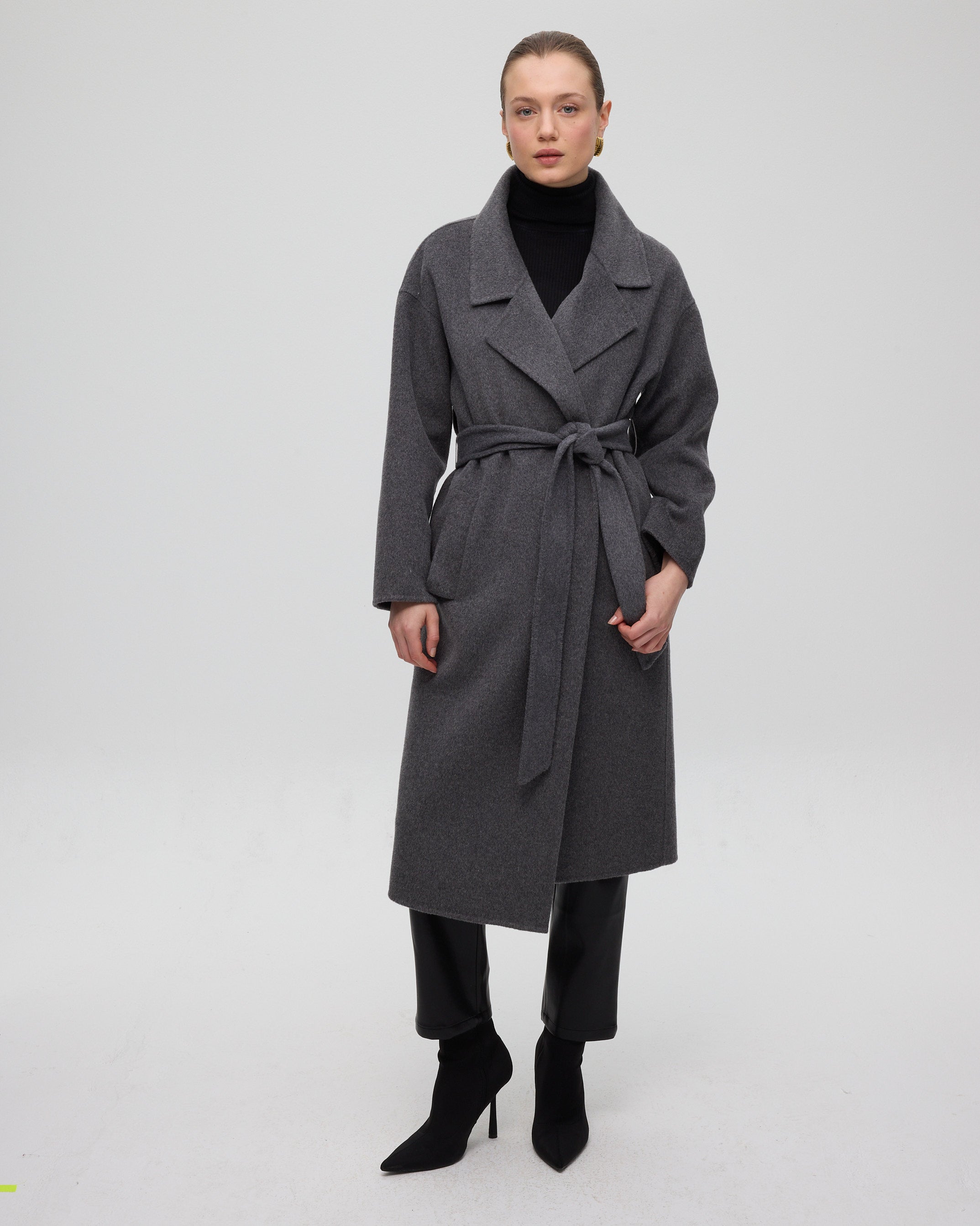 ART GREY - Grey wool cloth coat