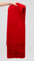 CROWD RED - Estola faux fur rojo