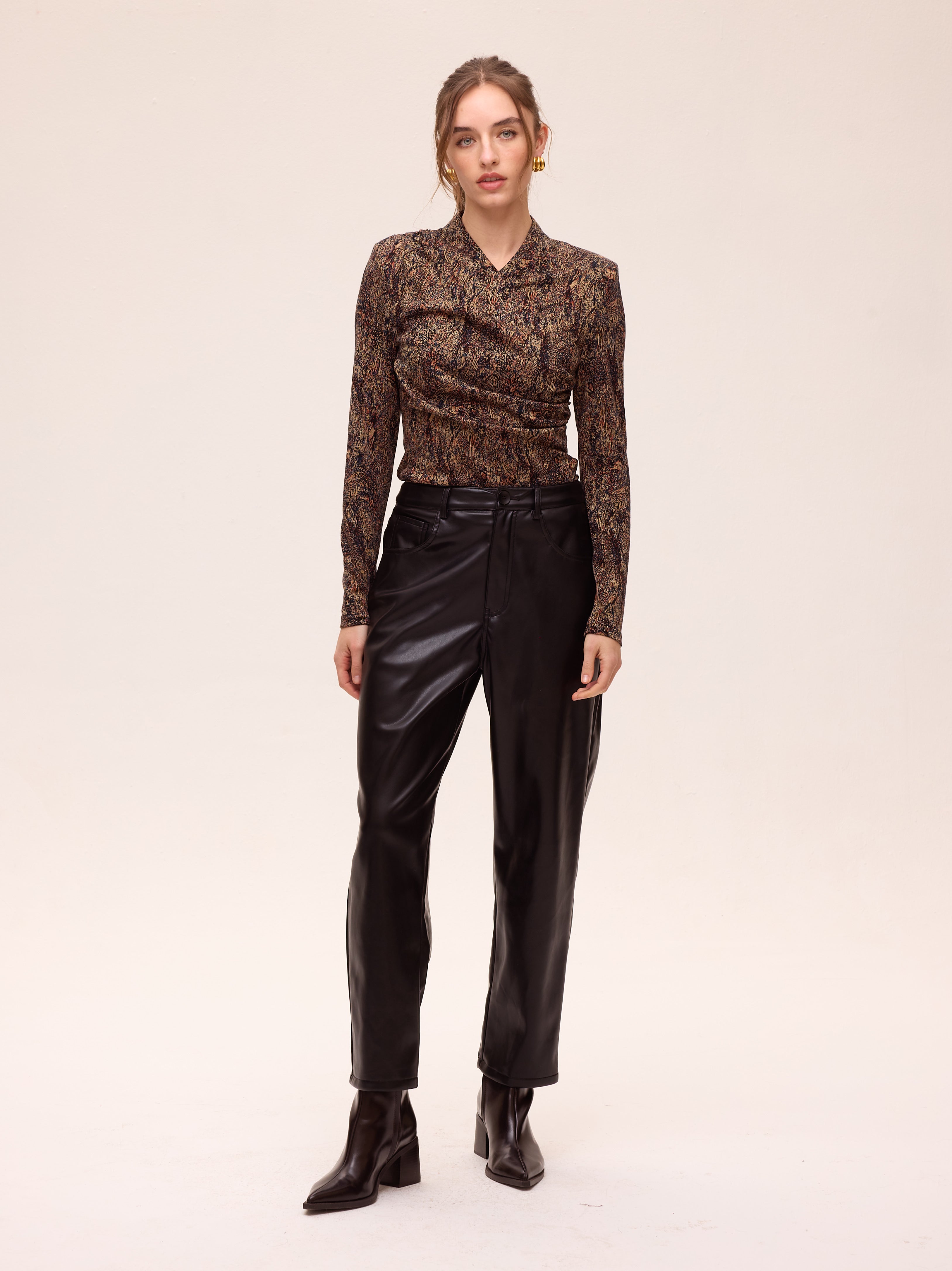 ASTRA LUREX - Top tejido  punto lurex