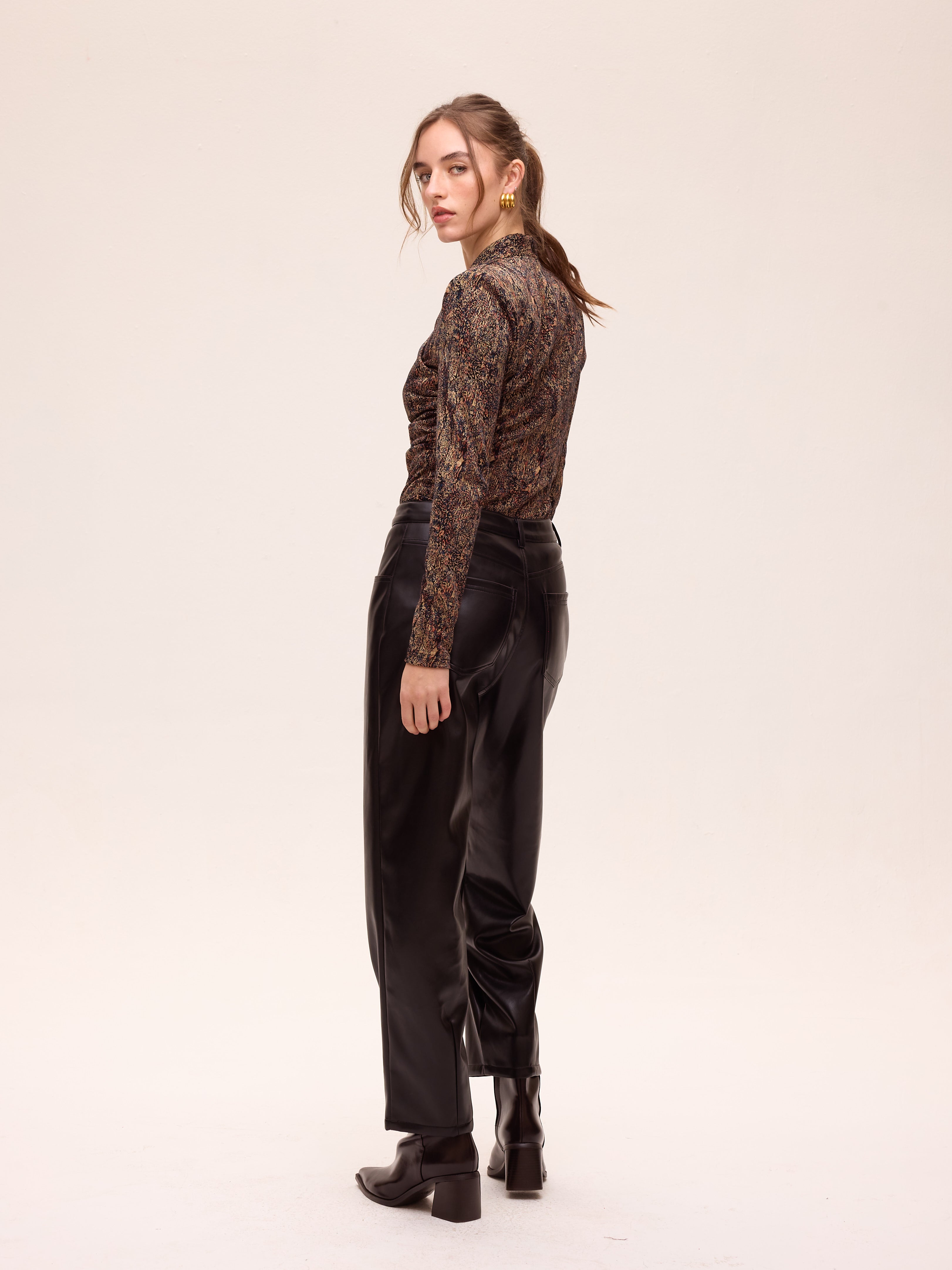 ASTRA LUREX - Top tejido  punto lurex