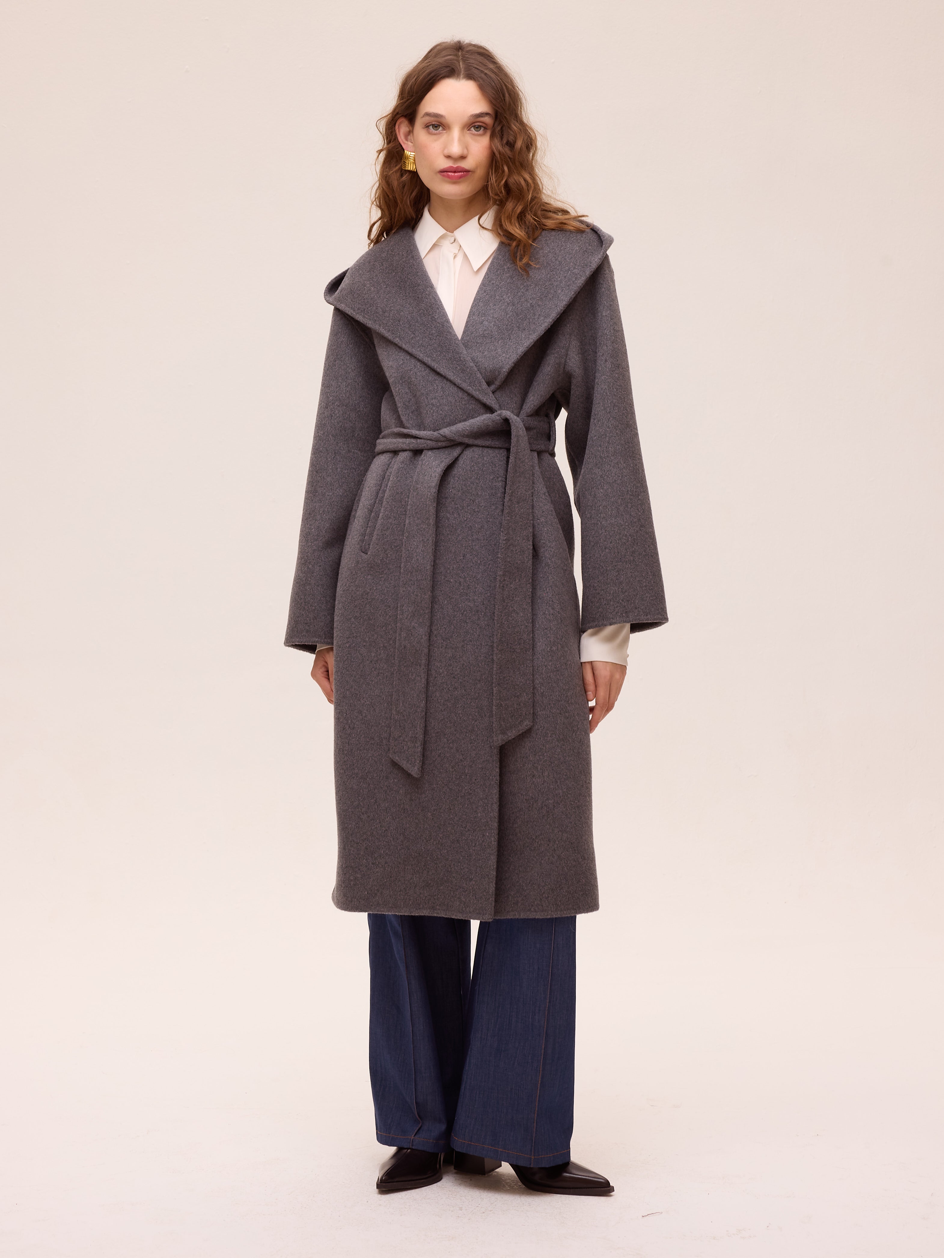 ORBE GREY - Abrigo largo de lana - Gris