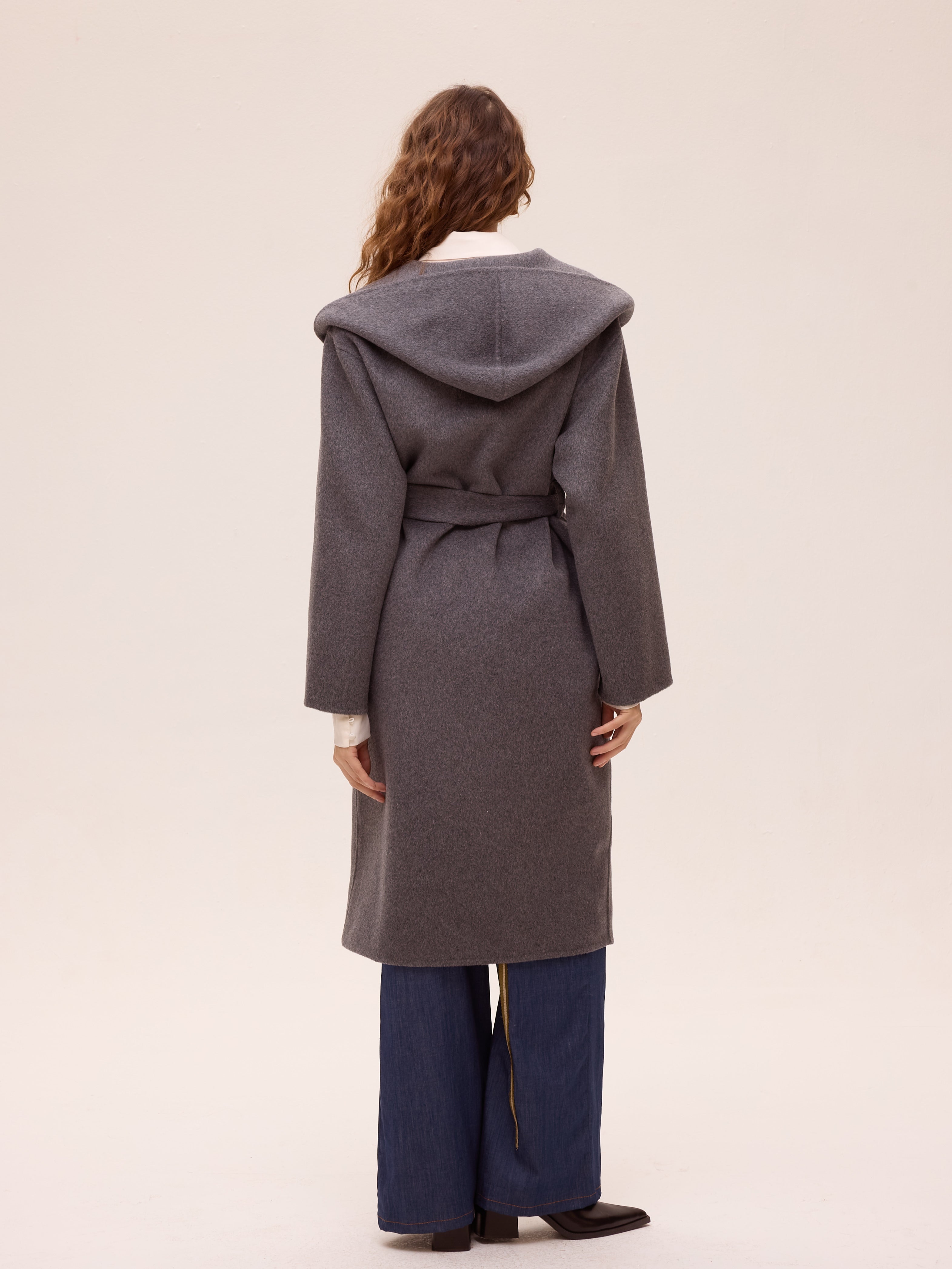 ORBE GREY - Abrigo largo de lana - Gris