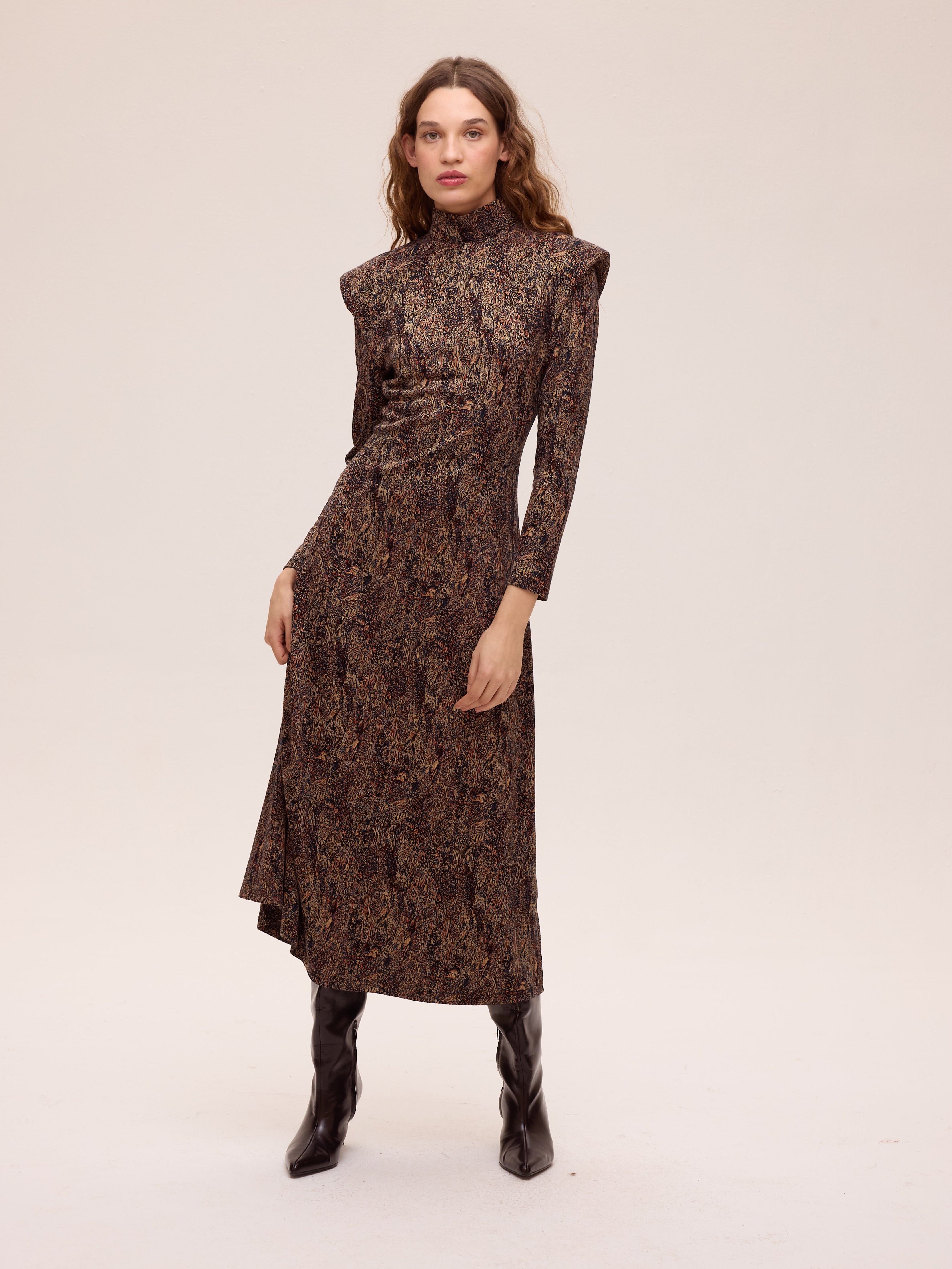 CHIARA LUREX - Vestido tejido punto lurex multicolor