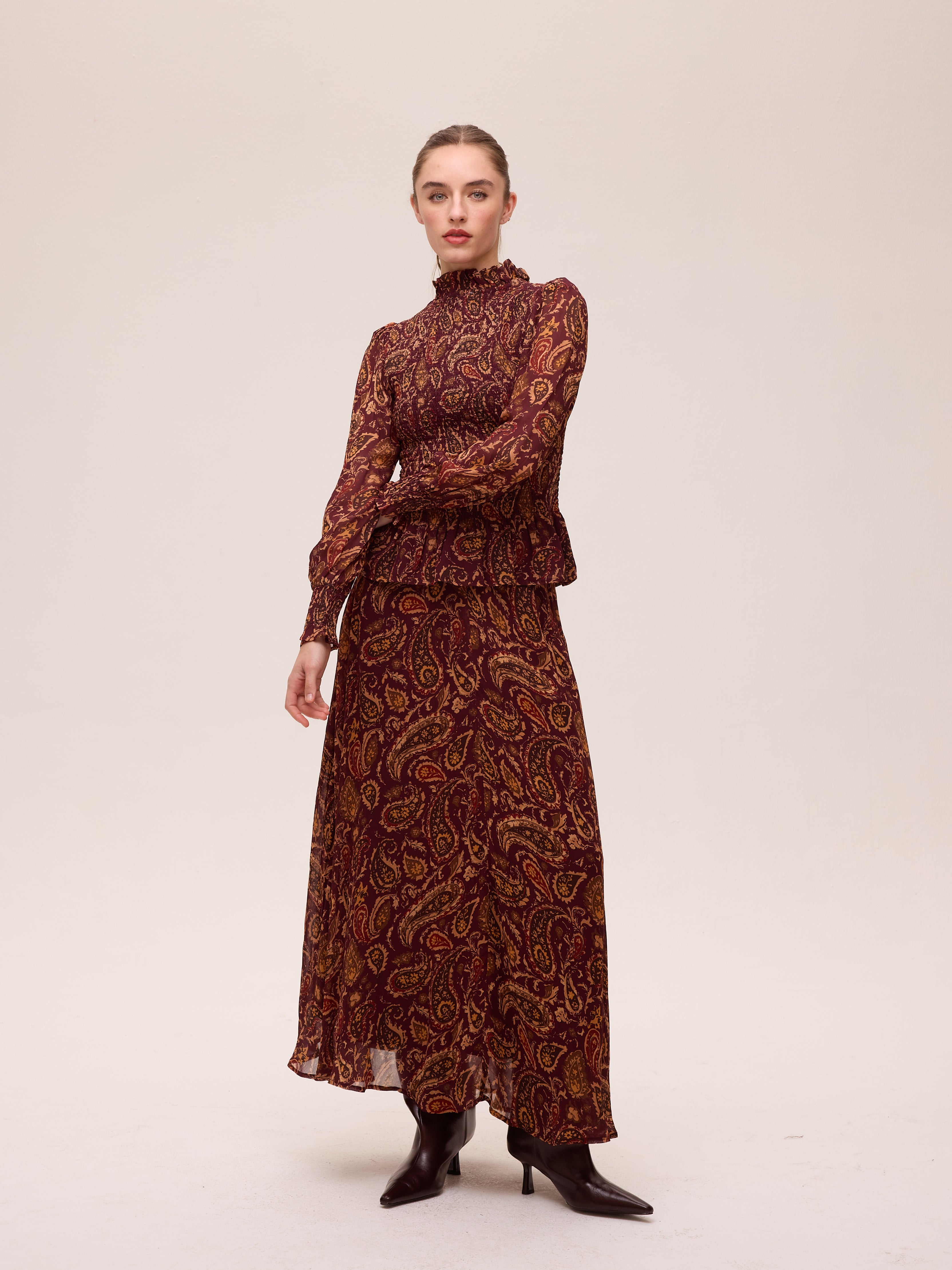 TEMPEST PAISLEY SKIRT - Falda tejido paisley