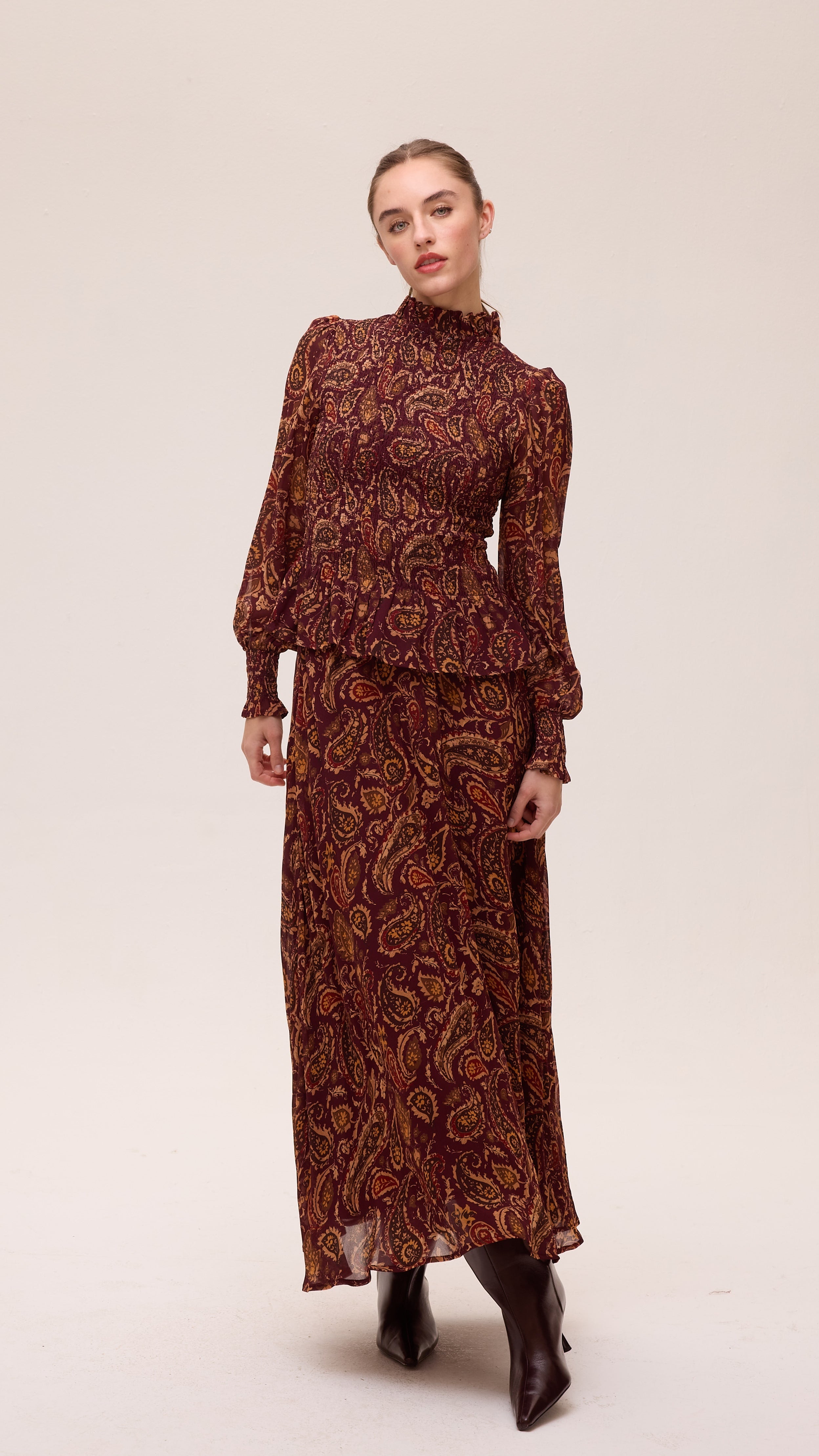 TEMPEST PAISLEY TOP - Top tejido paisley