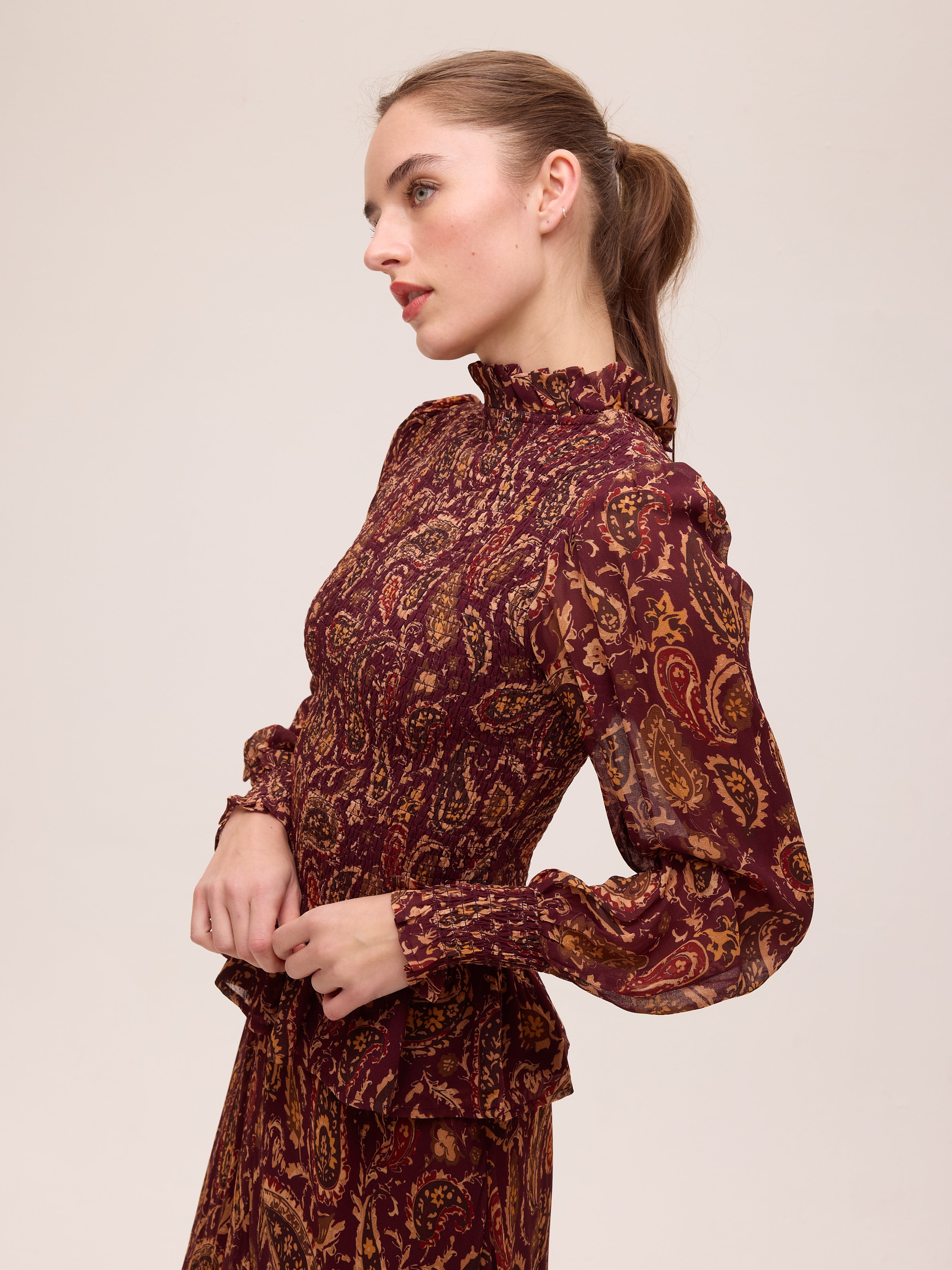 TEMPEST PAISLEY TOP - Top tejido paisley