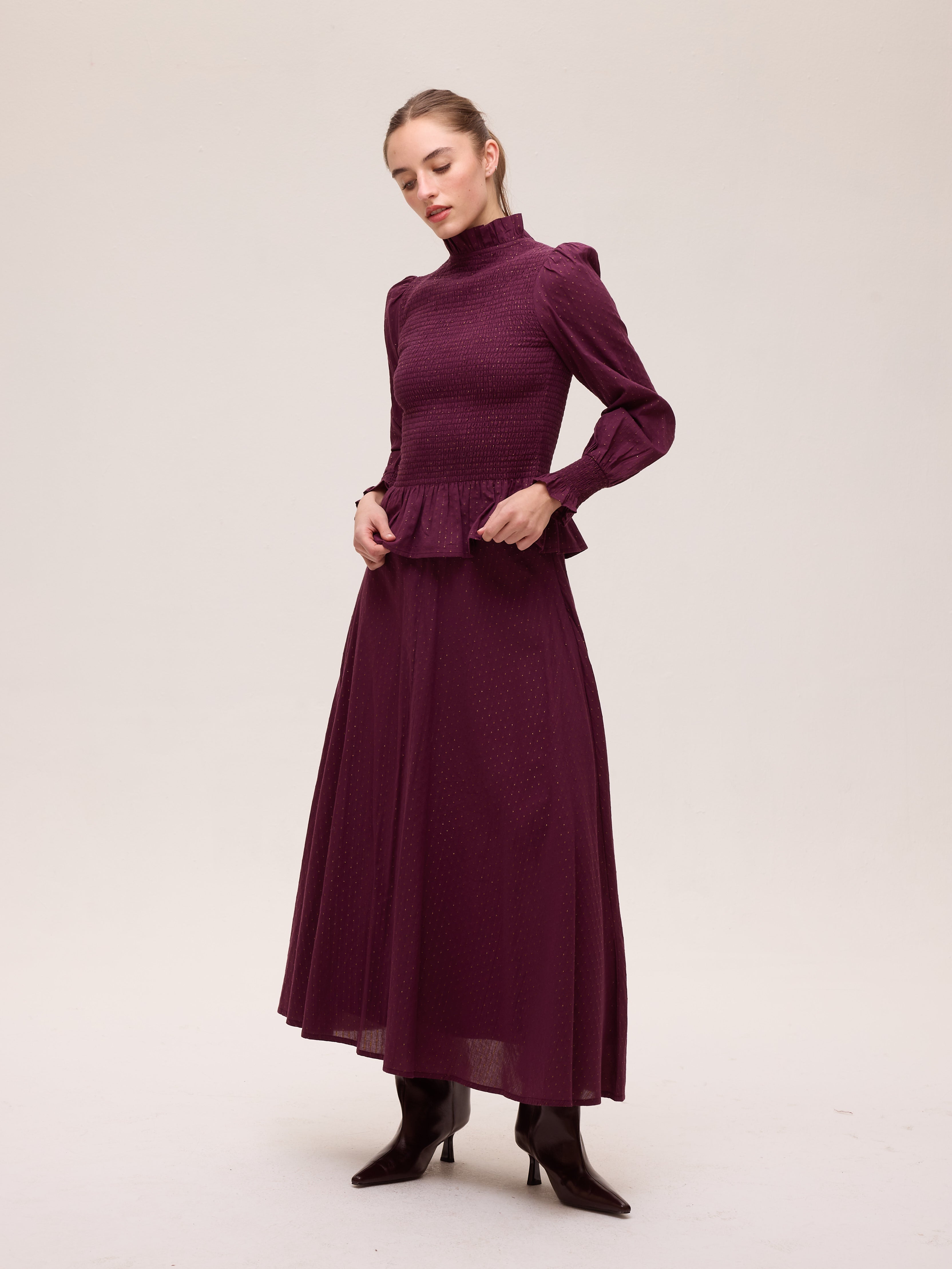 TEMPEST LUREX TOP - Top tejido lurex