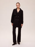 ALTAMIRA - Chaquetón marinero paño lana negro