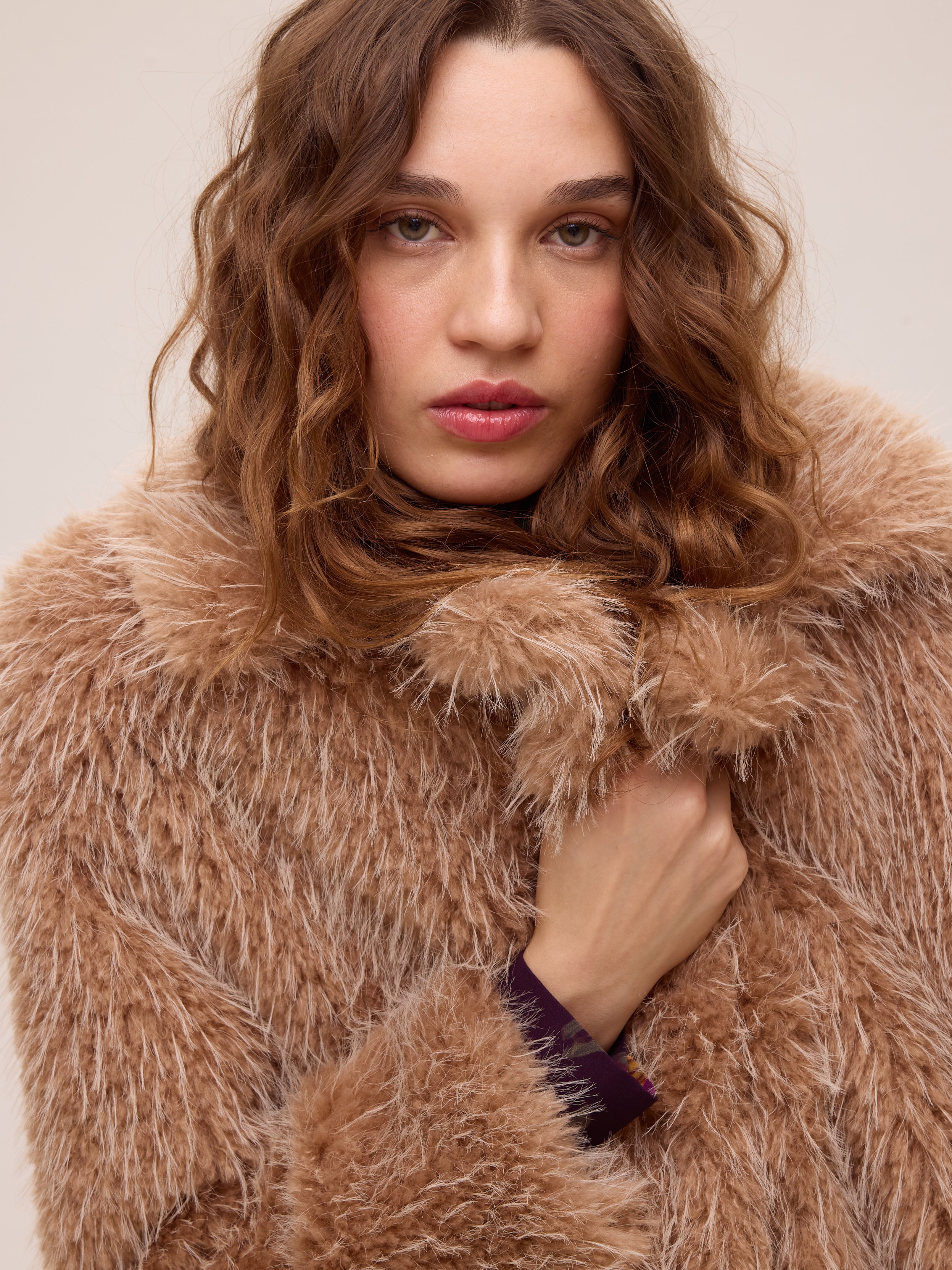 WORLD FEATHER - Abrigo faux fur - Feather