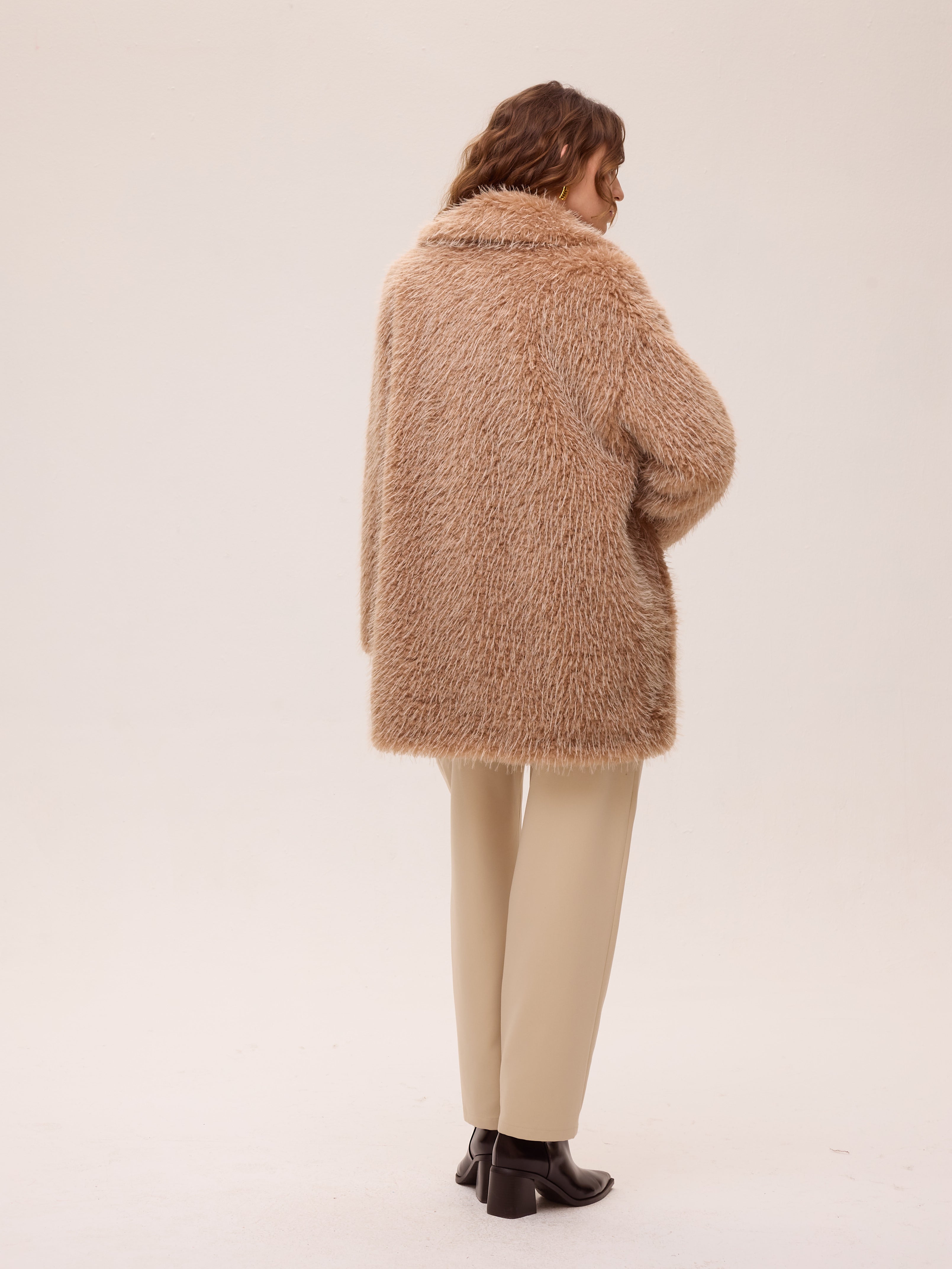 WORLD FEATHER - Abrigo faux fur - Feather