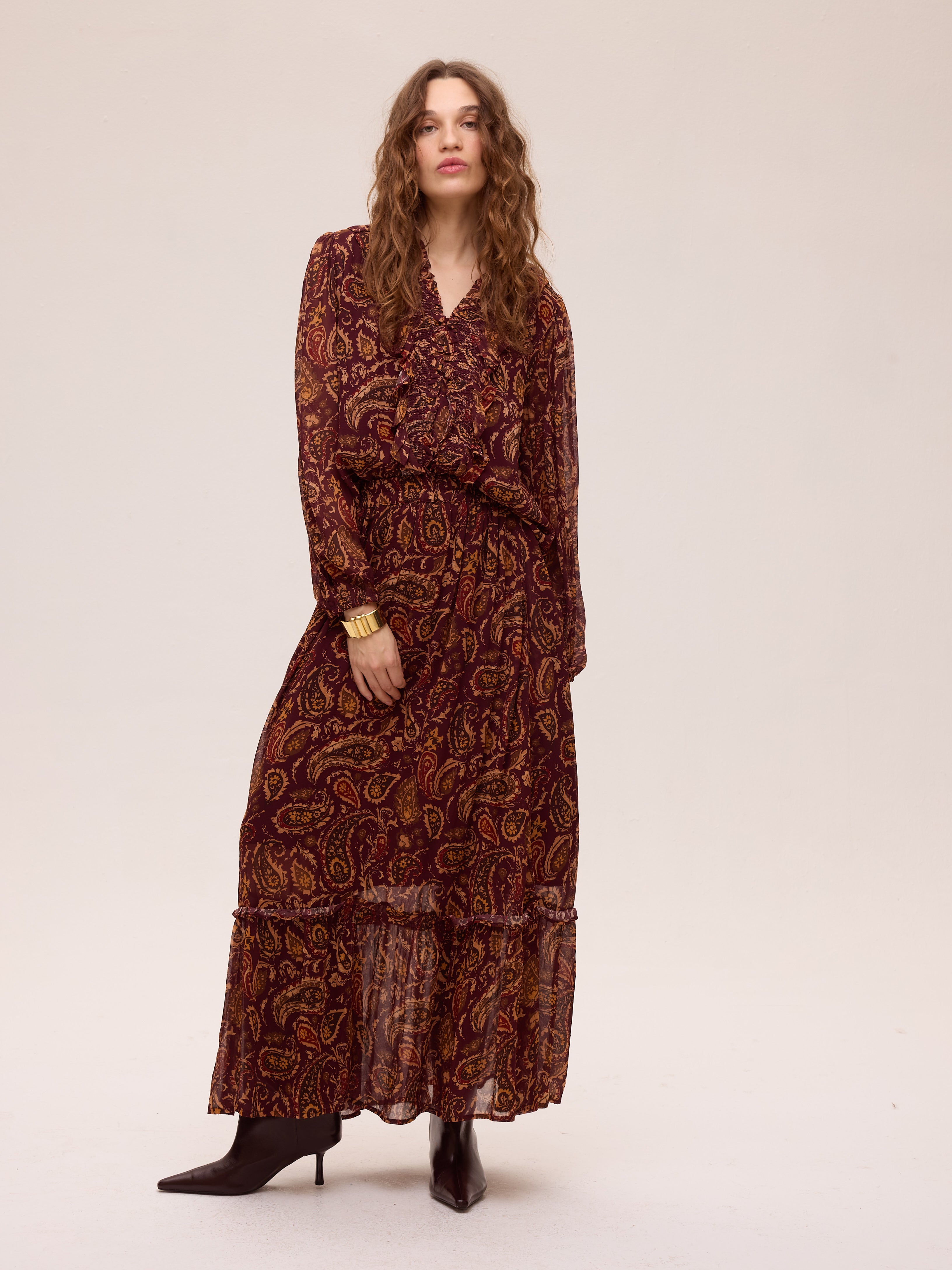 DRIZZ PAISLEY SKIRT - Falda con volantes