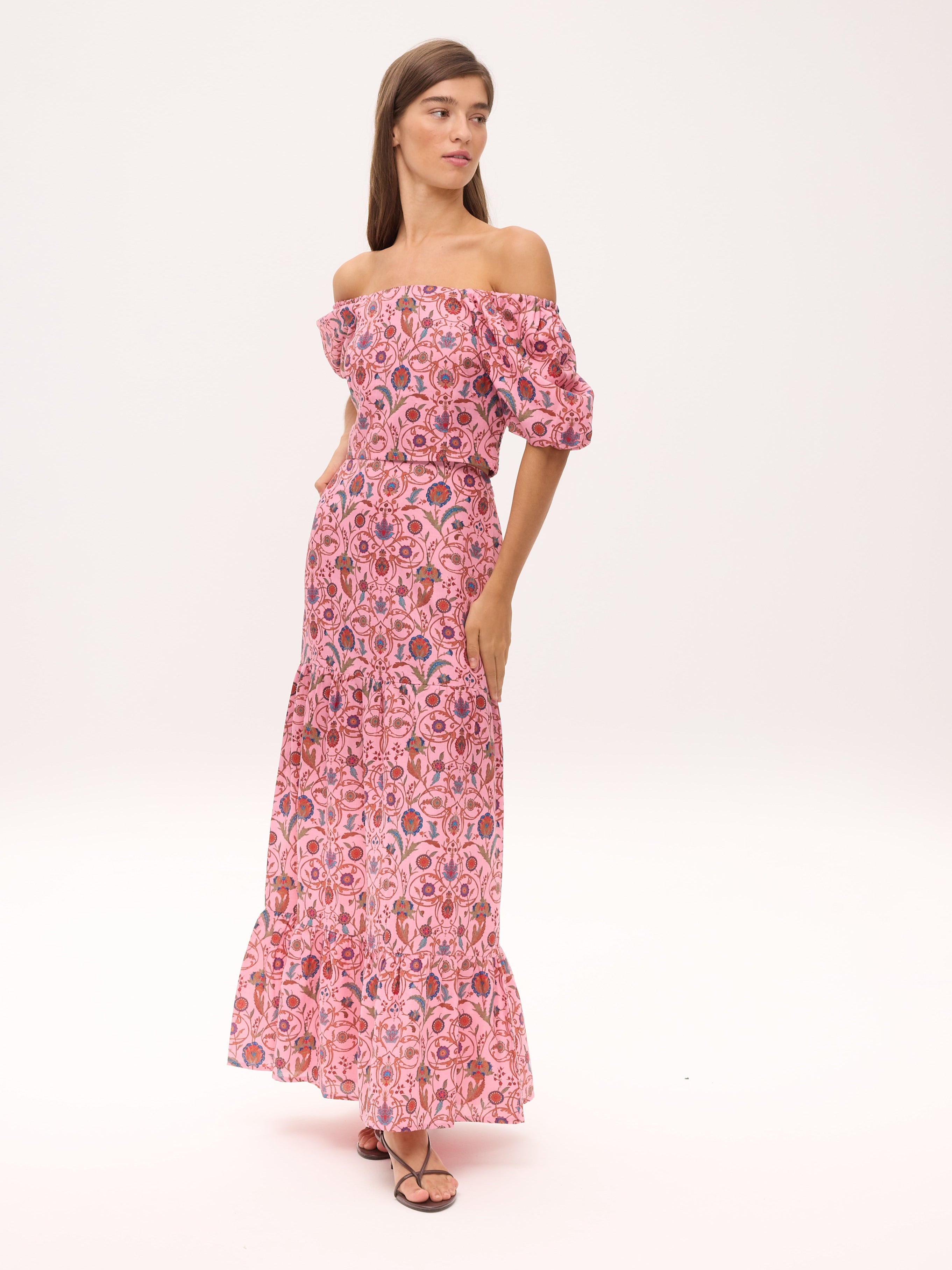 MARGARET PINK - SET: TOP + FALDA (Top & Skirt)