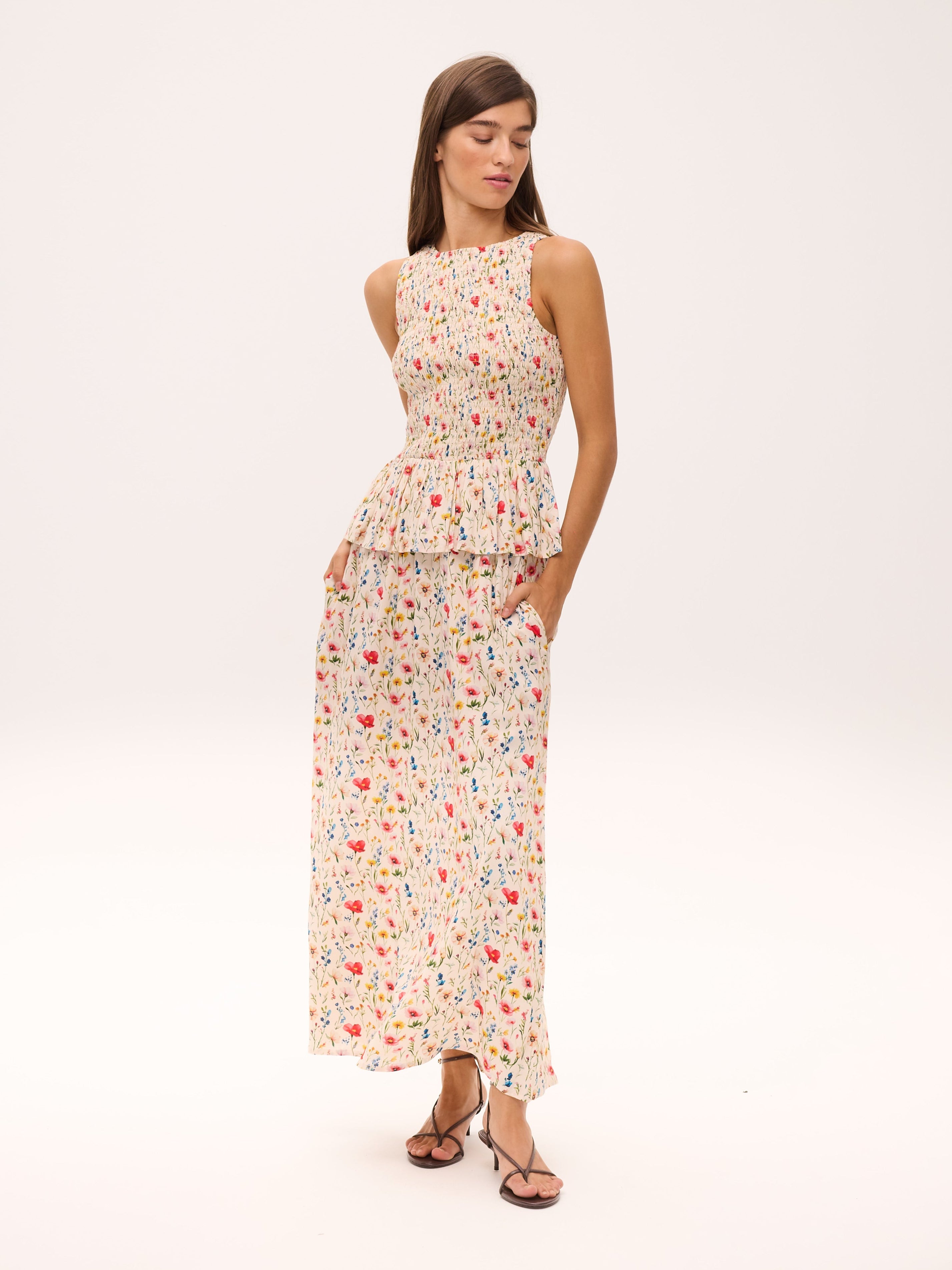 DUX FLOWERS - SET: TOP + FALDA (Top & Skirt)