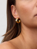 BUBALU - Golden zirconia hoops