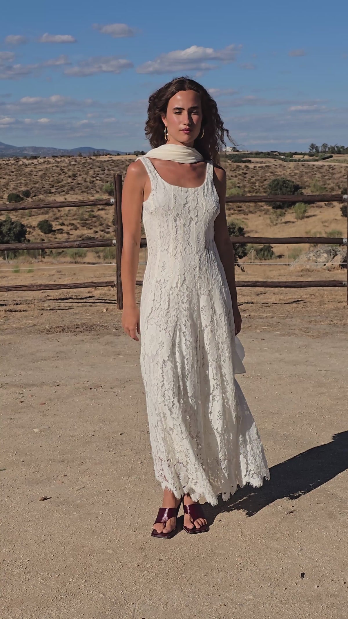 CAPE WHITE - Capa fular color crudo
