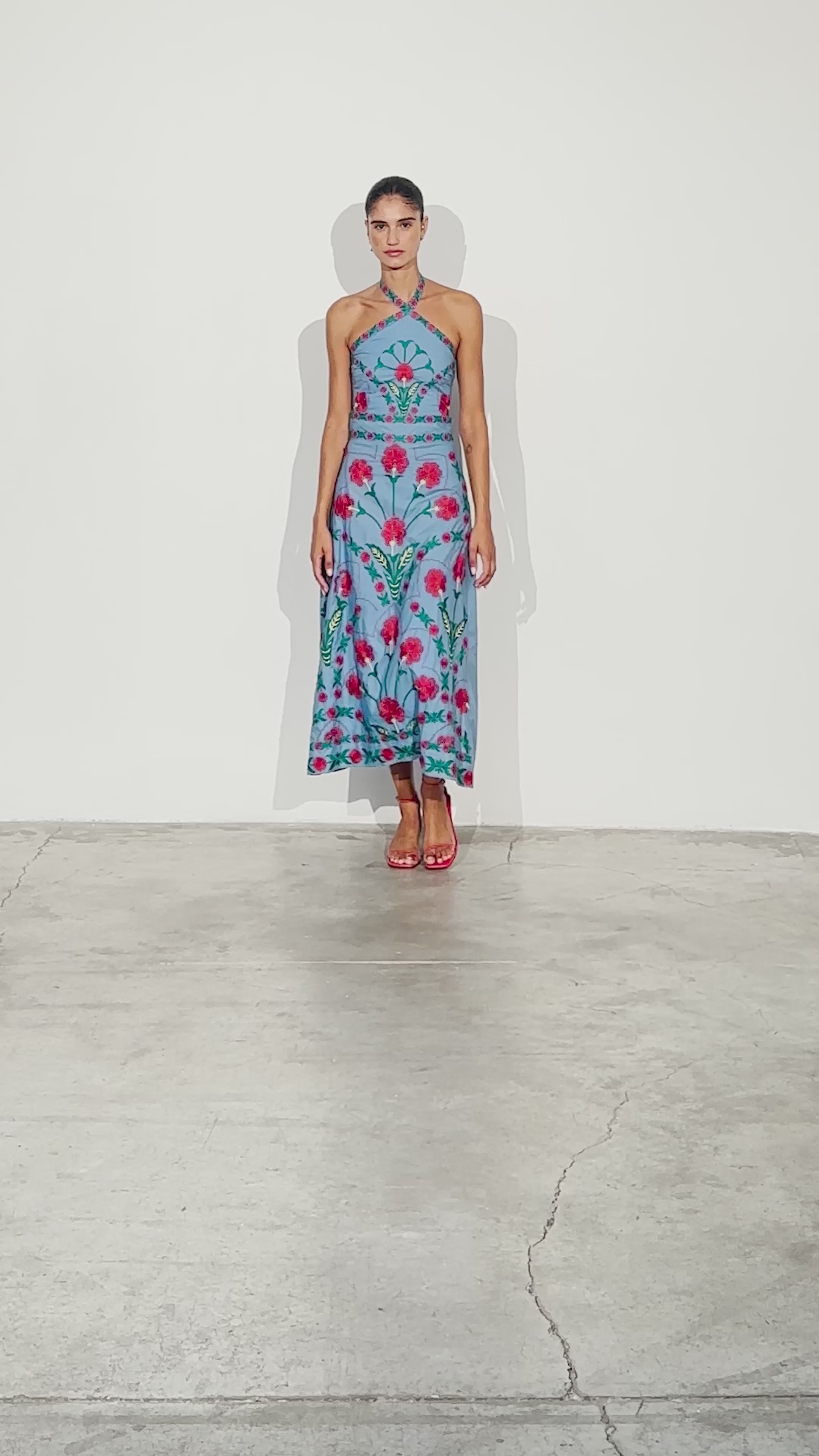 ULISES BLUE - SET: TOP + FALDA (Top & Skirt)