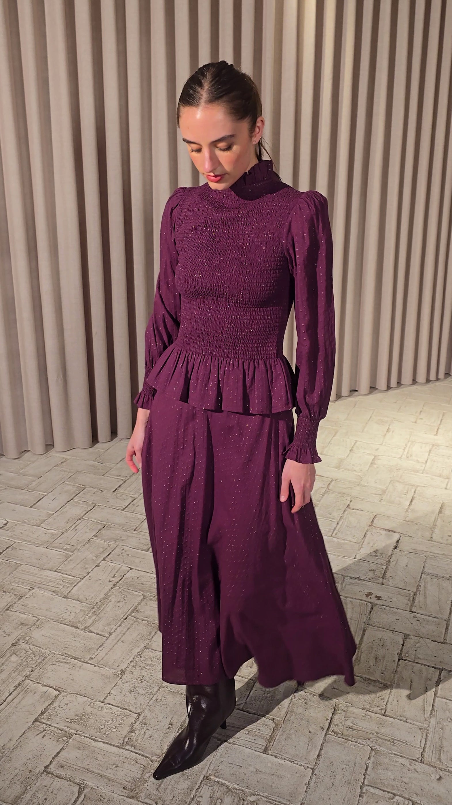 TEMPEST LUREX TOP - Top tejido lurex