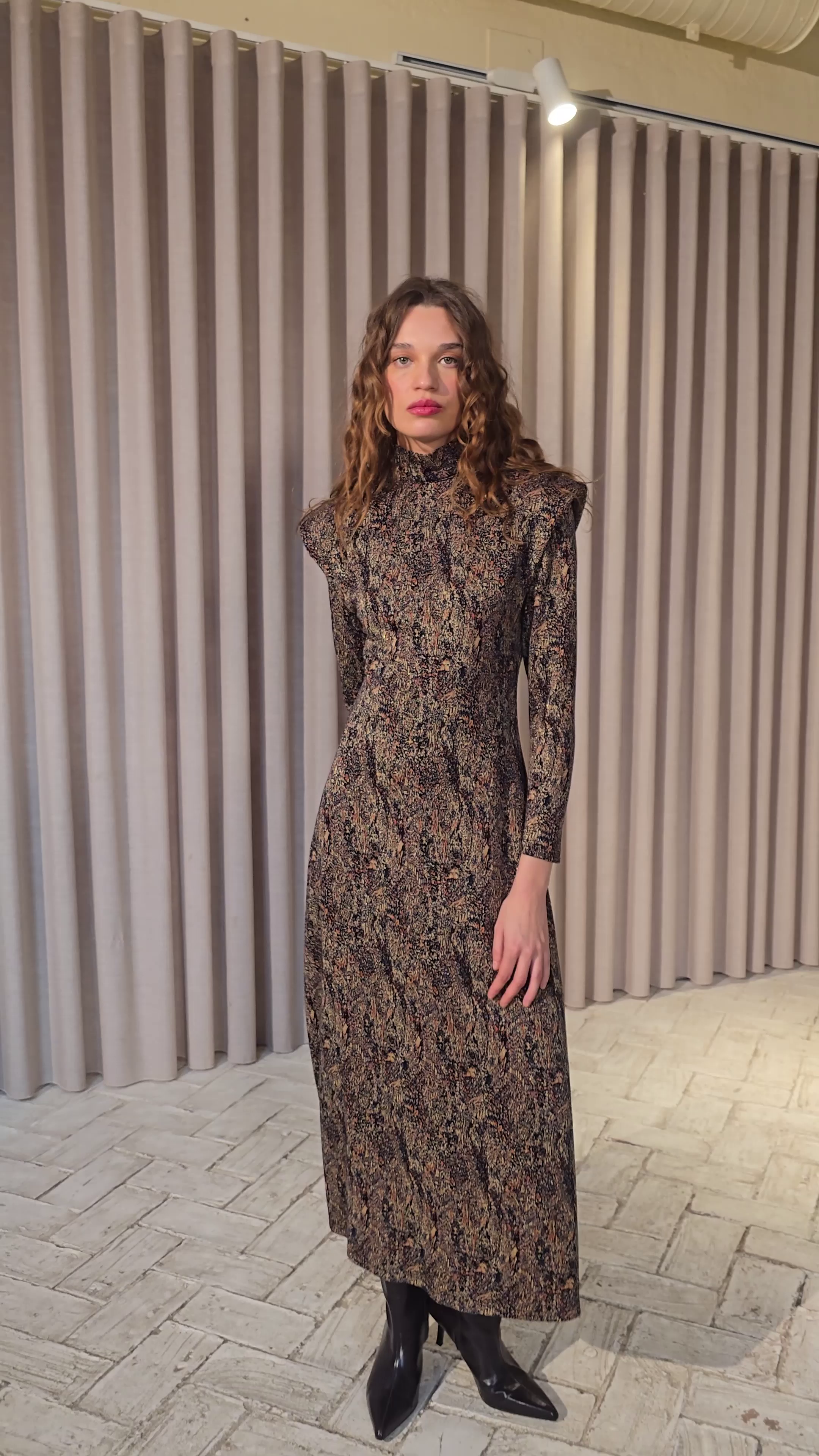 CHIARA LUREX - Vestido tejido punto lurex multicolor